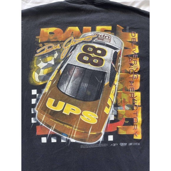 Vintage Dale Jarrett UPS NASCAR RYR Racing Medium Double Sided Shirt - Picture 4 of 7